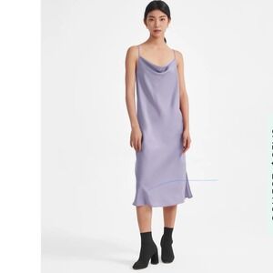 NWT SUPESU Eden Slip Dress Periwinkle Blue Small